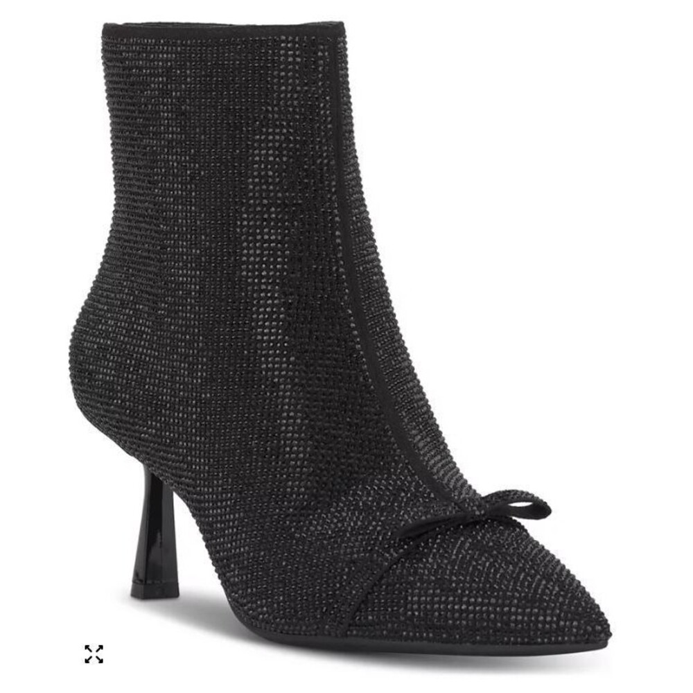 I.N.C. Delphia Embellished Mid-Heel Booties Black Size 5.5 NIB